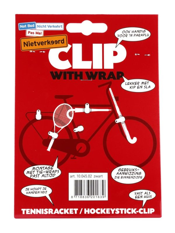 Nietverkeerd Clip with wrap tennis/hockey/paraplu zwart - Afbeelding 3
