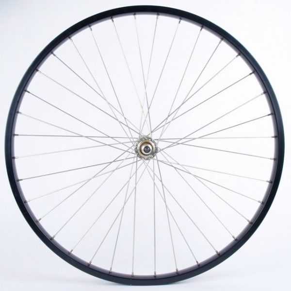 Voorwiel 26x1.75 Zwarte Aluminium Velg Moer