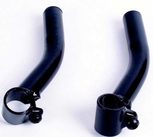 Bar Ends Zwart Staal