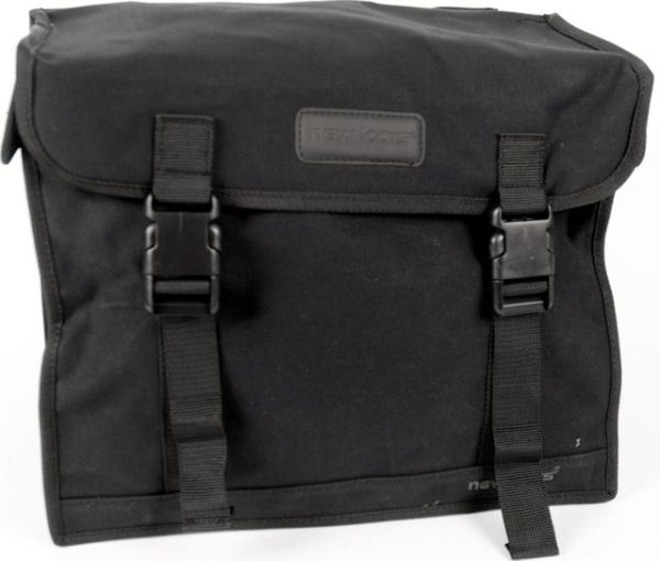 Newlooxs Canvas Deluxe 46L dubbele tas zwart
