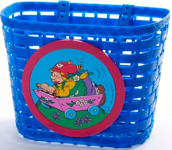 kunststof mand kwebbel/plop blauw