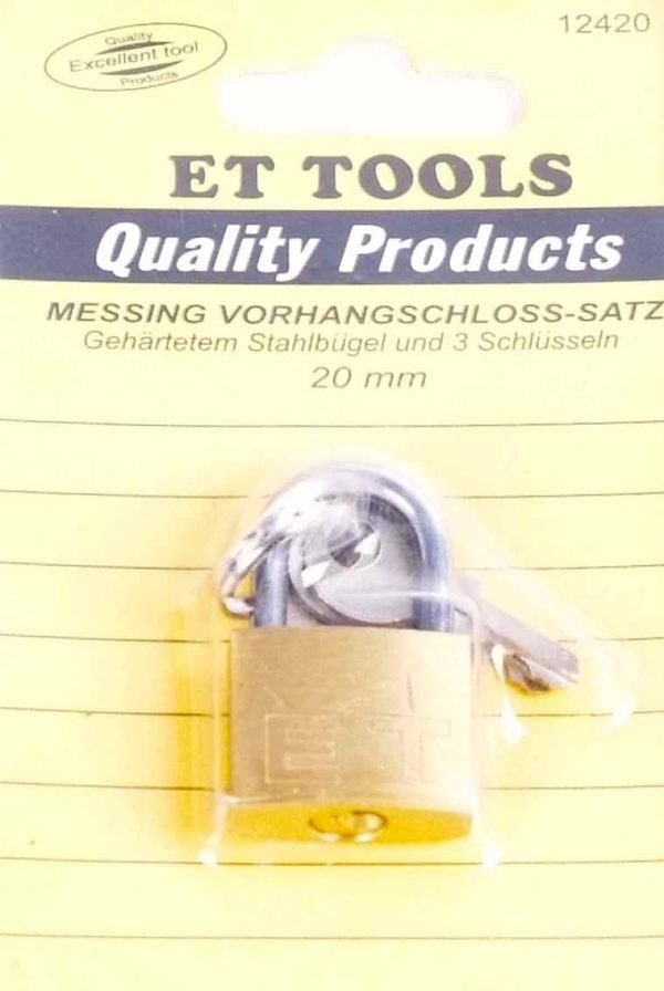 Hangslot 20 mm
