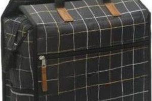 Shopper Lilly Check Zwart