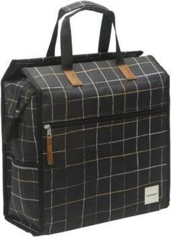 Shopper Lilly Check Zwart