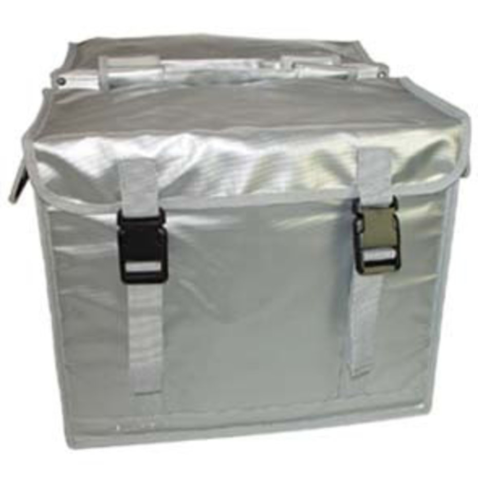 Newlooxs Bisonyl 46L dubbele tas zilver